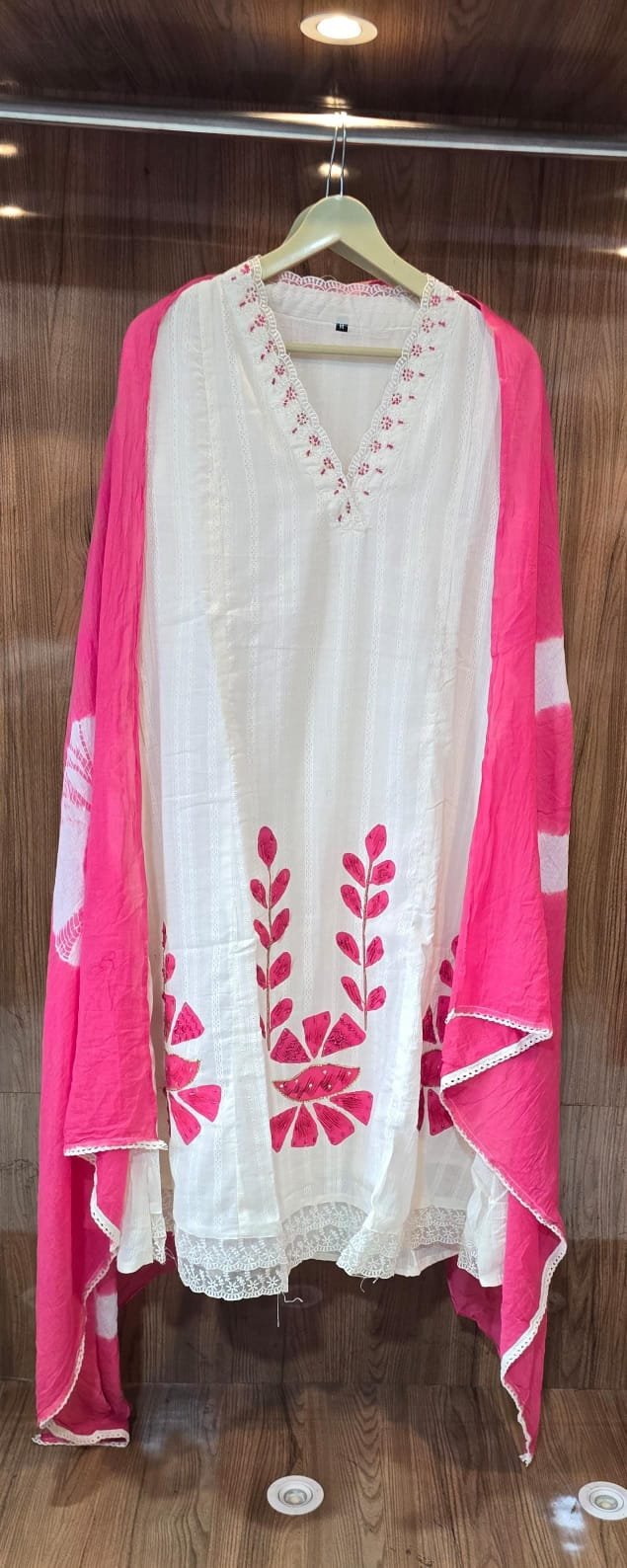 Monochrome Cotton Office Wear Suit Set